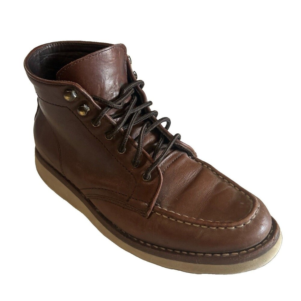 Thursday Boot Company Diplomat Womens 8.5 Brown Leather Moc Toe Ankle Boots